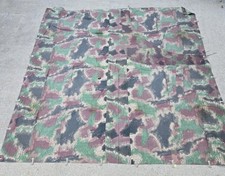 RARE Early 1950s Czech Sumpfmuster Camo Zeltbahn  Shelter Half picture