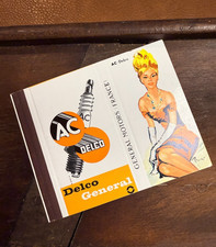 1960s AC Delco France Brenot Pinup Matchcover GM General Motors Advertising picture