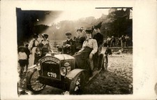 Scarborough UK Beautiful Shot of Early Car Auto c1910 Real Photo Postcard bhn picture