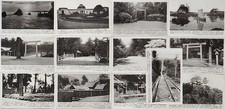 Vintage Pre-WW2 II Japanese Postcard Ise Set of 13 Card Black & White Photograph picture