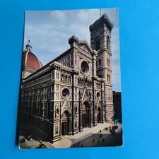  Fireze Duomo and Bell Tower COLOR POSTCARD TRAVELLED - LARGE SIZE picture