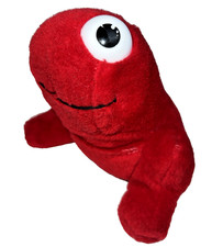 Vintage 1984 Rare Nerds Candy Promo Plush Toy Adopt a Nerd RED picture