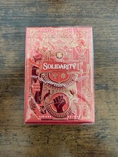 Solidarity Loving Red Playing Cards ULTRA RARE GILDED EDITION By Riffle Shuffle picture