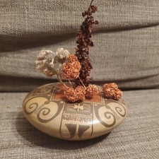 Darlene Nampeyo Hopi-Tewa Signed Polychrome Pottery 4.25
