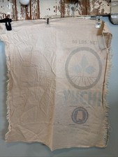 Vintage 50lb Yuchi Clover Seed Cotton Sack Feed Bag, 30
