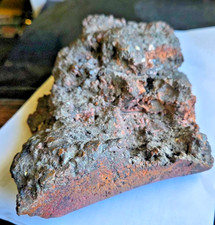 Massive Bisbee Copper Splash Specimen From Douglas AZ Smelter - 7x4x2 - 4lbs 5oz picture