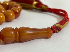 Natural Vintage Germany Cherry Amber 47 سبحة مسكي الماني دبس وراشي خرطة باكستاني picture