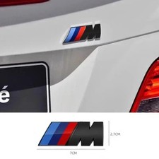 M Performance Sport Badge 3D Emblem Glossy Black, BMW Logo Trunk Fender 5.5X2cm picture