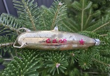 Vintage Christmas Tree Glass Decoration Toy Sputnik MIR Rocket Space USSR 1960s picture