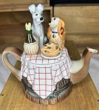 Disney Paul Cardew Designs Lady And The Tramp Teapot Limited Edition # 1136/5000 picture