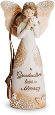 Pavilion Gift Company 19111 Grandmother Angel Figurine with Ribbon for Hanging picture