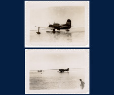 WWII US Navy Vought OS2U Kingfisher Floatplane Photos 4.75x3 Tail Code ME 632 picture