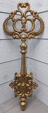 Vintage HODA Gold Skeleton Key Wall Hanging Ornate Cast Metal Decorative MCM 23