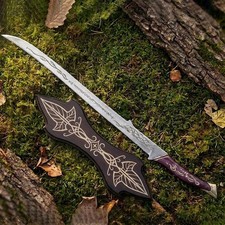 Handmade Red Arwen Hadhafang Sword Steel Replica Rings Movie Elven Blade Gift picture