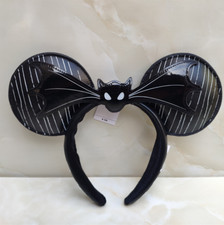 Disney`Parks Headband Jack Mickey Bat Ears The Nightmare Before Christmas NEW picture
