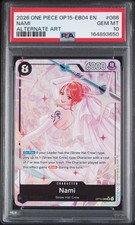 2026 ONE PIECE OP15-EB04-ADVENTURE ON KAMI'S ISLAND ALTERNATE ART NAMI PSA 10 picture