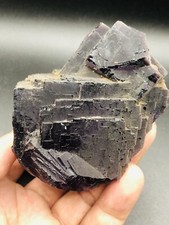 Outstanding 415g Natural Stone Purple Fluorite Crystal Mineral Specimen picture