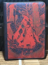 Pokémon Cynthia's Garchomp Laser Engraved 9 Slot 540 Card Blue And Red Binder picture