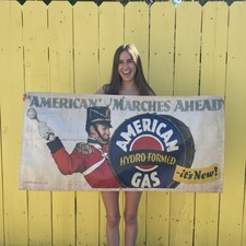1940s American Gas Banner 4 Gas Enthusiast/ Fossil Fuel Fans/Man Cave garage art picture