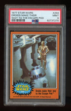 1977 Topps Star Wars Card #294 Droids Make Their Way To The Escape  Pod PSA 9 picture