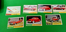 6 1968 TOPPS MILTON BRADLEY  BARIS KUSTON CARS NRMT OR BET YELLOW BACK VARIATION picture