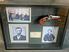 Lincoln & John Wilkes Booth Professionally Framed, Assassination Display Nice picture