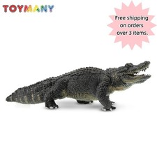 TOYMANY Alligator Figurine Realistic Crocodile Wildlife Animal Model Collectible picture