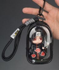 Naruto Itachi Akatsuki Figure Clear Pouch Keychain Generic Bag Pendant NEW picture
