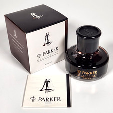 Vtg NOS Parker Penman Writing Ink 50ml Factory Sealed Bottle Made in UK - Mocha picture