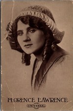 FLORENCE LAWRENCE Universal Moving Pictures RPPC Silent Film Era Postcard picture
