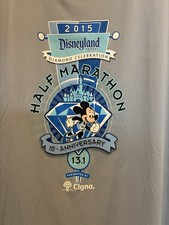 Disneyland Diamond Celebration Half Marathon Champion  Double Dry 2015 Shirt XL picture