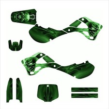 1999 2000 2001 2002  KX125 KX250 graphics for Kawasaki #6666 Green picture