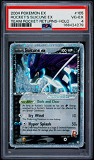 2004 POKEMON EX TEAM ROCKET RETURNS 105 ROCKET'S SUICUNE EX-HOLO picture
