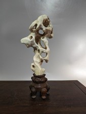 #1175 .beautiful chinese Suiseki Bonsai white TaiHu stone--chinese art stone picture