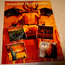 Nuclear Blast Vintage 1991 Flyer Ad 11 x 8 Suffocation Revenant Meshuggah Rare picture
