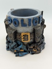 Vanmark Blue Hats of Bravery 1997 Pencil/Pen Holder Desk NICE picture