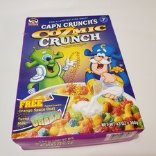 NEW 1999 Cap’n Crunch Cozmic Cereal Cosmic Alien Quaker Vintage USA Captain 01 picture