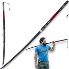 Forged Emperor Odachi Sword, Carbon Steel Blade, Black Scabbard, 62 1/4