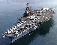 USS RANGER 8X10 PHOTO NAVY US USA MILITARY CV-61 SHIP FORRESTAL CLASS CARRIER picture