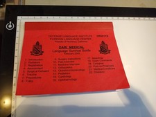 2005 US Military DLIFLC Dari MEDICAL LANGUAGE Guide DR0011S Afghanistan picture