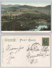 Cheshire Reservoir Berkshire Park Pittsfield Mass. 1908 Litho-Chrome Postcard picture