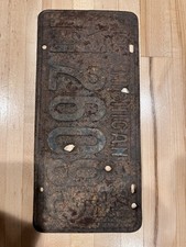 1934 License Plate Bullet Holes Bonnie And Clyde Era picture