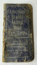 Antique 1902 Americas Brands Animal Bone Fertilizer Notebook Cleveland Ohio picture