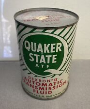 Vintage Quaker State Automatic Transmission Fluid Metal Can Dexron 2 picture