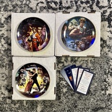 The Hamilton Collection 1992 Star Wars Trilogy Plate Set w/ Boxes & COAs picture