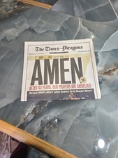 New Orleans Saints Super Bowl 2010 TIMES PICAYUNE Newspaper AMEN Drew Brees  picture