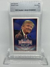 2016 Decision Donald Trump #6 TCC Graded Gem Mint 10 picture