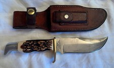 USA Schrade Uncle Henry Walden NY 171UH 171 Big Pro Hunter Knife w/Sheath Stone picture