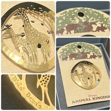 DISNEY WDW 14K GP Giraffe Brooch Animal Kingdom Wild Bryde Pin VINTAGE Y2K NEW picture