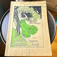 1917 Masten Park High School Chronicle Junior Issue Buffalo NY Art Nouveau Cover picture